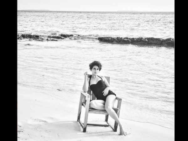 Fatima Sana Shaikh sizzles in black swimsuit, shares images on Instagram