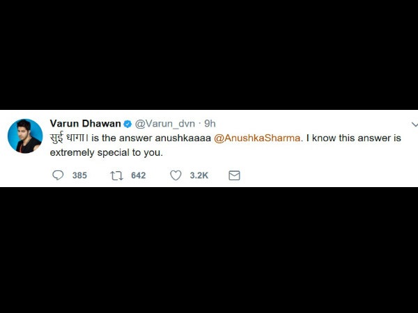 Varun Dhawan and Anushka Sharma to pair up for 'Sui Dhaaga' movie Varun Dhawan and Anushka Sharma to pair up for 'Sui Dhaaga' movie