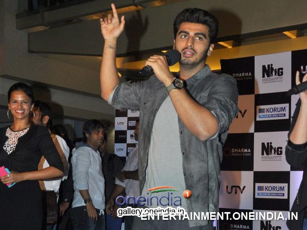 Arjun With Fans