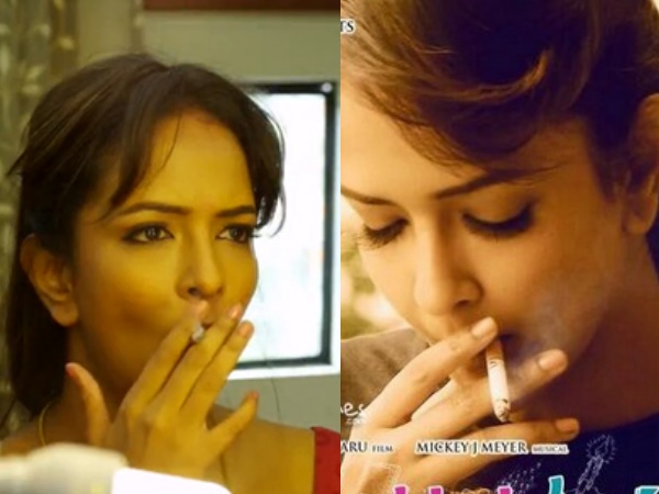 Manchu Lakshmi Smoking On Screen