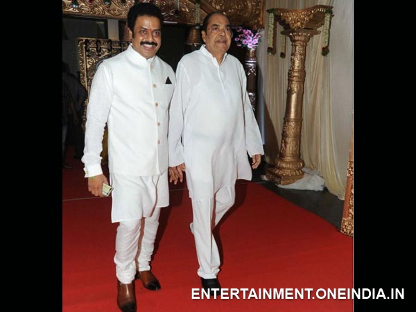 Dr D Ramanaidu At Raja Ravindra's Daughter Wedding Reception