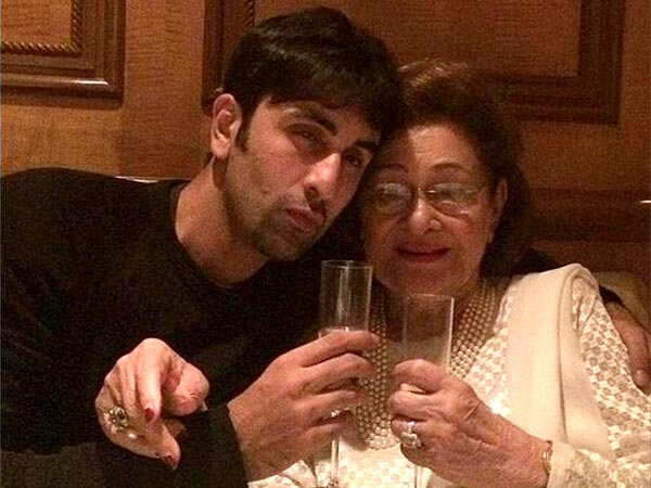 Ranbir With His Grandma