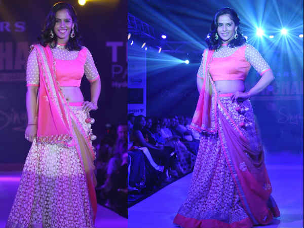 Saina Nehwal At Teach For Change Fashion Show
