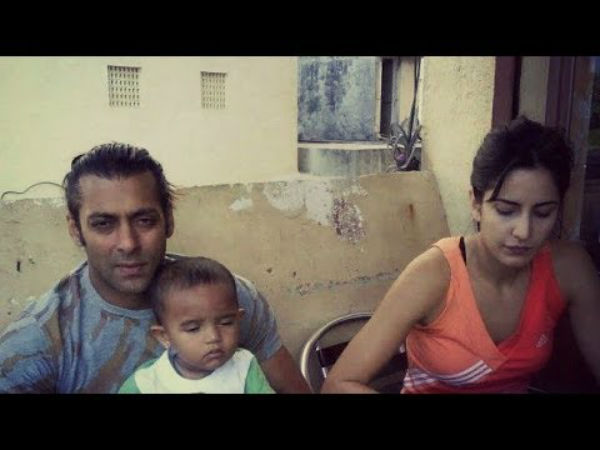 Salman And Katrina With A Kid