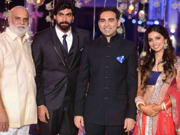 Rana At K Raghavendra Rao's Son Wedding