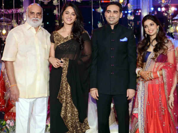 Anushka At Raghavendra Rao's Son Wedding