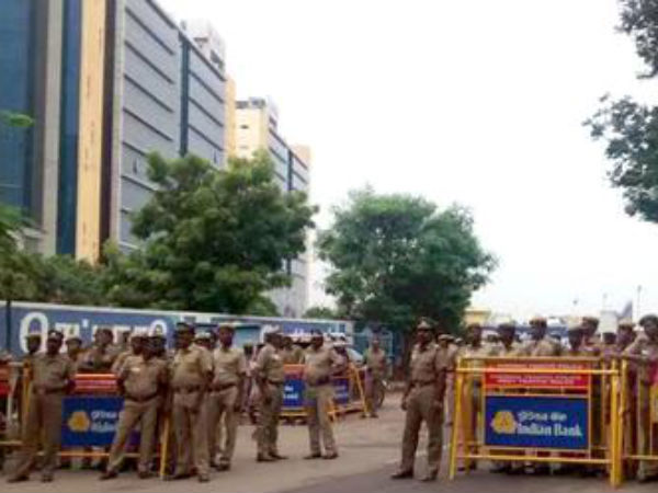 Tight Security Outside Leela Palace